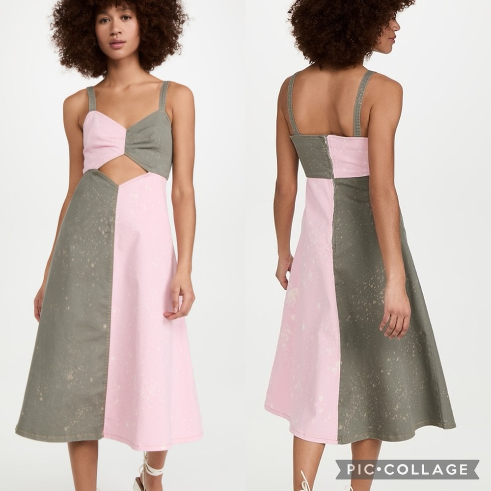 NWOT Rachel Comey Caprea Dress Colorblock Denim